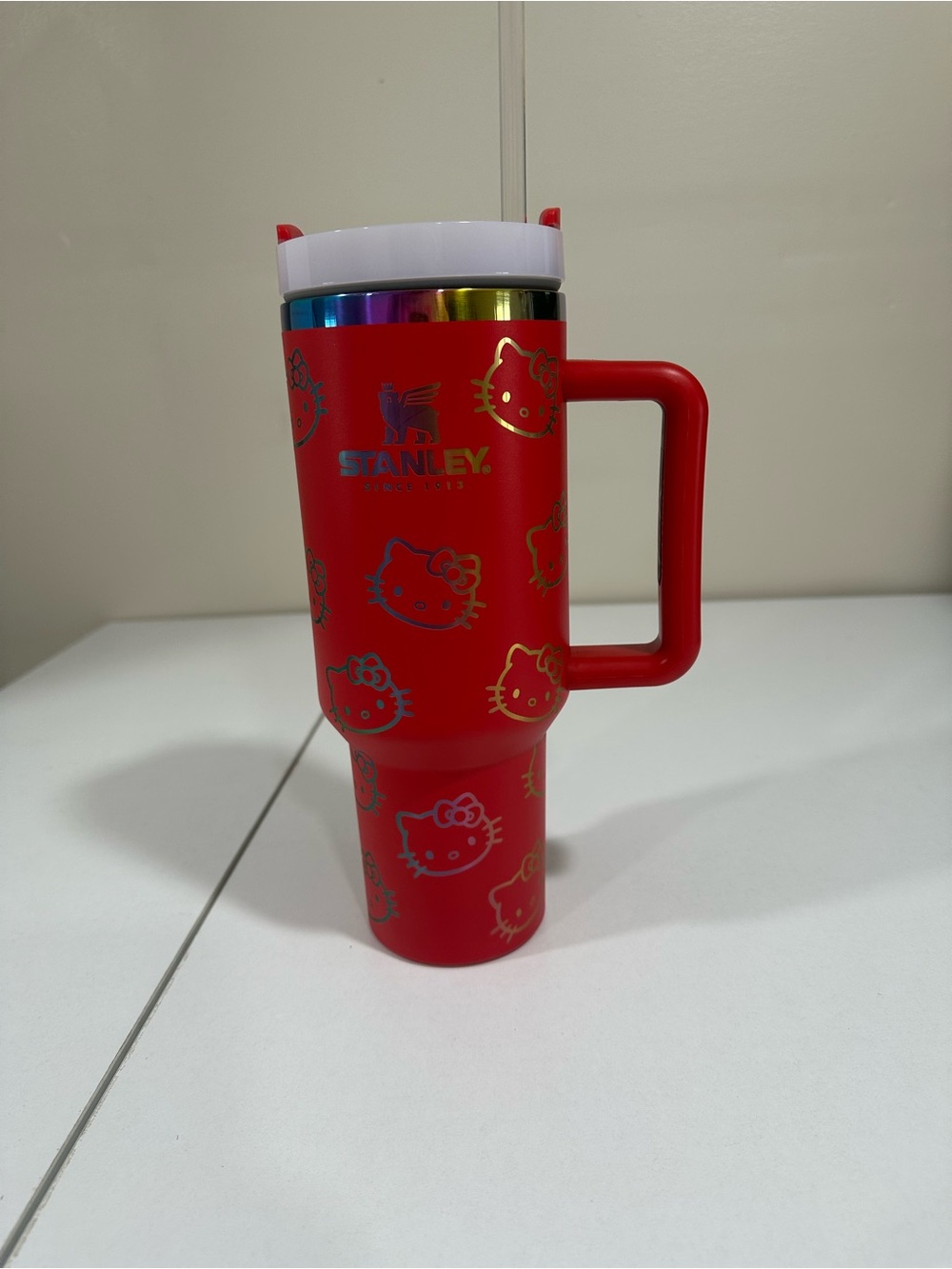 Stanley Red Hello Kitty Insulated Travel Mug with Handle
